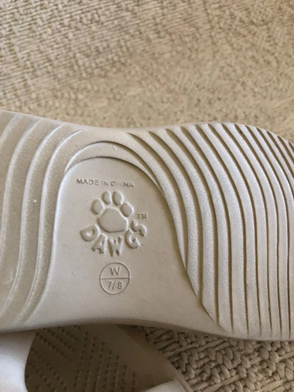 The Dawgs sandals in size 7/8